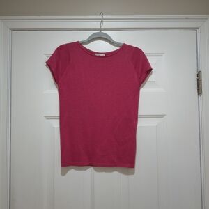 Ballantyne Silk Blend Pink Knit Sweater Size Small